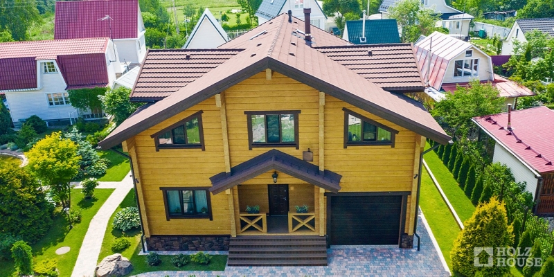Двухэтажный дом из клееного бруса по проекту Остин - фото 15 на сайте Holz House