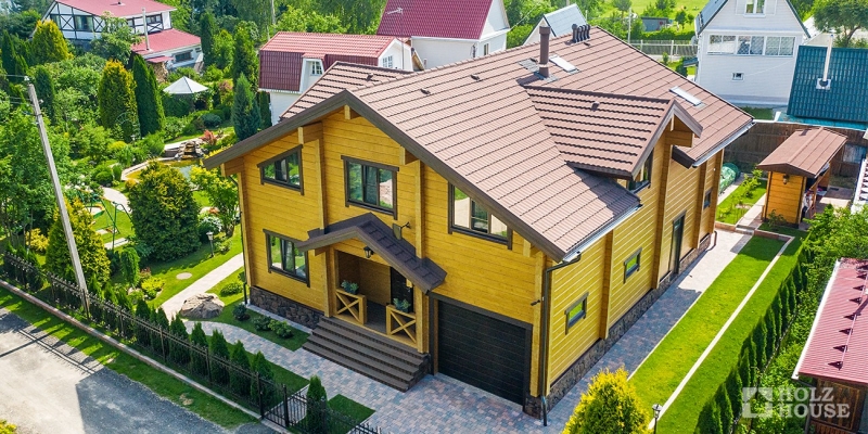 Двухэтажный дом из клееного бруса по проекту Остин - фото 16 на сайте Holz House