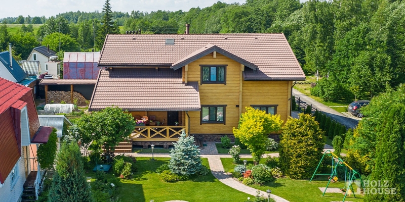 Двухэтажный дом из клееного бруса по проекту Остин - фото 20 на сайте Holz House