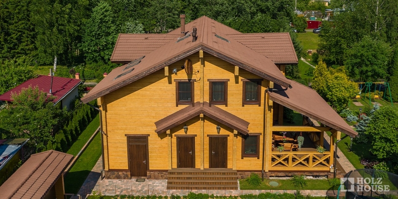 Двухэтажный дом из клееного бруса по проекту Остин - фото 22 на сайте Holz House
