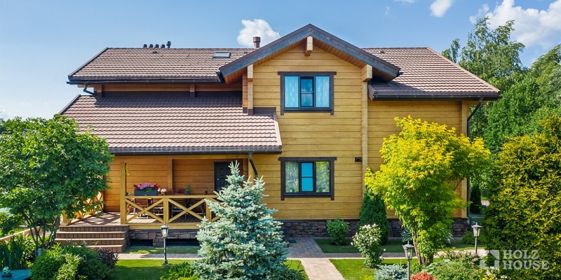 Двухэтажный дом из клееного бруса по проекту Остин - фото 25 на сайте Holz House