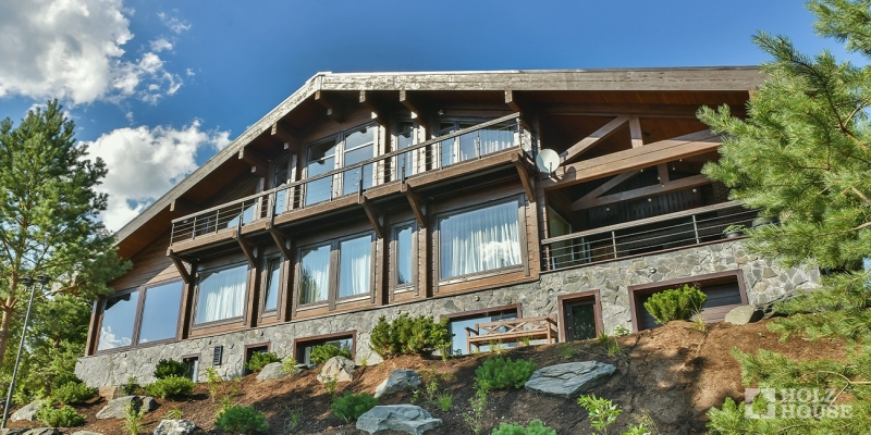 Построенные объекты Дом из клееного бруса по проекту Австрия v1 Holz House 2