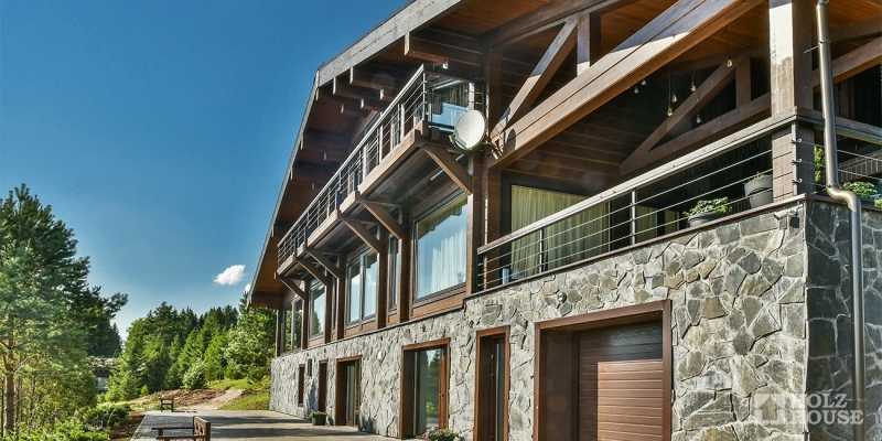 Построенные объекты Дом из клееного бруса по проекту Австрия v1 Holz House 3