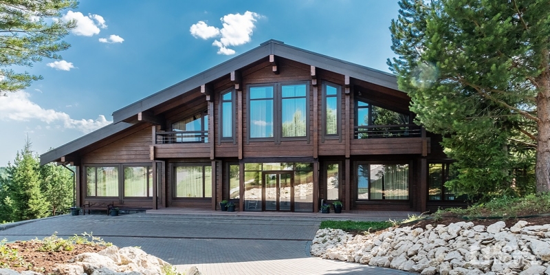 Построенные объекты Дом из клееного бруса по проекту Австрия v1 Holz House 4