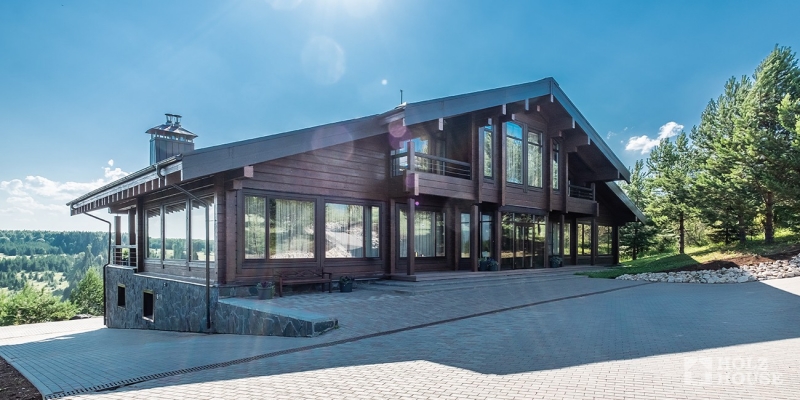 Построенные объекты Дом из клееного бруса по проекту Австрия v1 Holz House 5