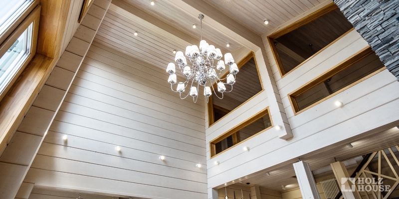 Красивый двухэтажный дом из клееного бруса по проекту Белфаст - фото 12 на сайте Holz House