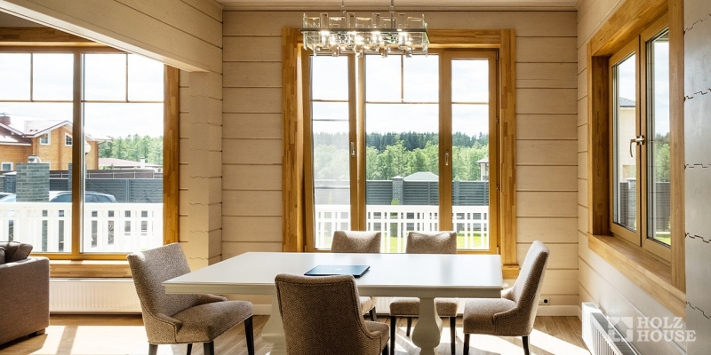 Красивый двухэтажный дом из клееного бруса по проекту Белфаст - фото 17 на сайте Holz House