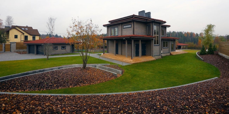 Построенные объекты Дом из клееного бруса по проекту Берген Holz House 4