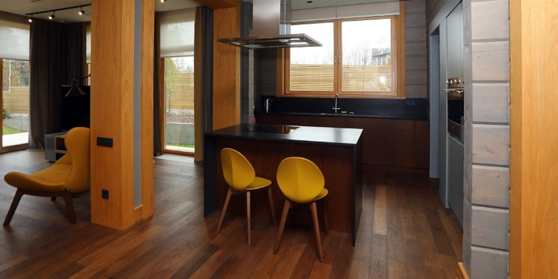 Построенные объекты Дом из клееного бруса по проекту Берген Holz House 11