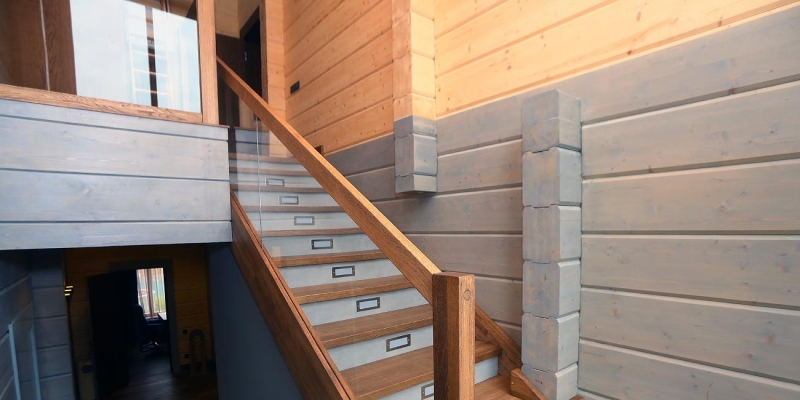 Построенные объекты Дом из клееного бруса по проекту Берген Holz House 12