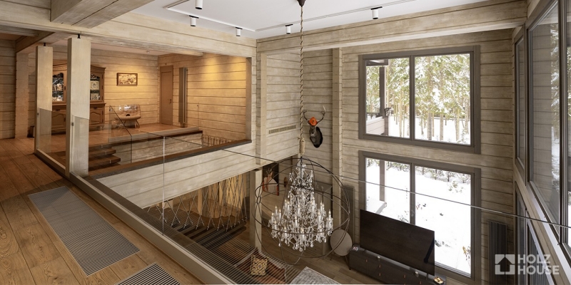 Дом из клееного бруса по проекту \"Эдинбург\" Фото 36