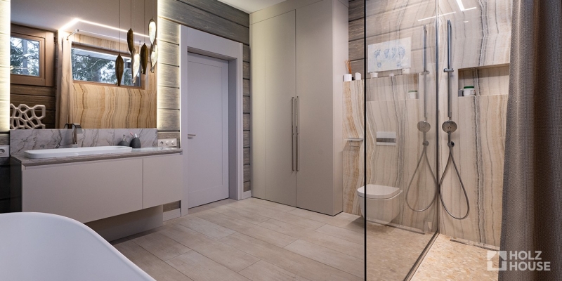 Дом из клееного бруса по проекту \"Эдинбург\" Фото 45