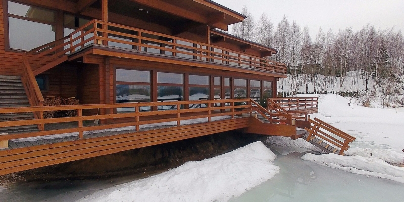 Построенные объекты Объект из клееного бруса Лисья нора Holz House 6