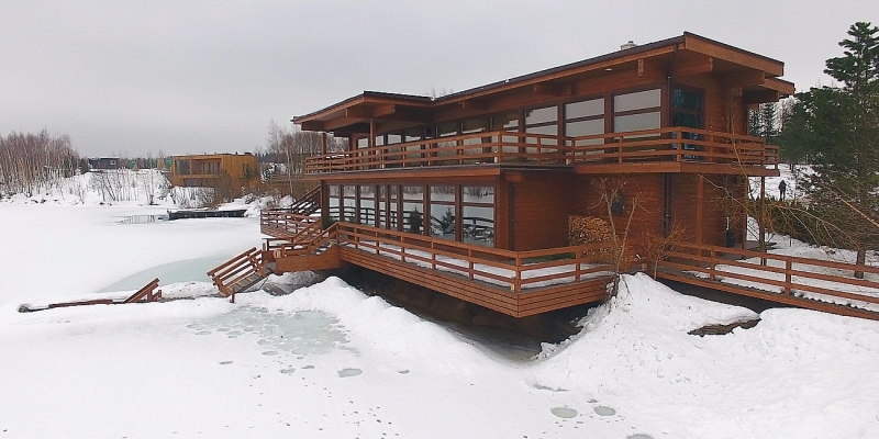 Построенные объекты Объект из клееного бруса Лисья нора Holz House 2