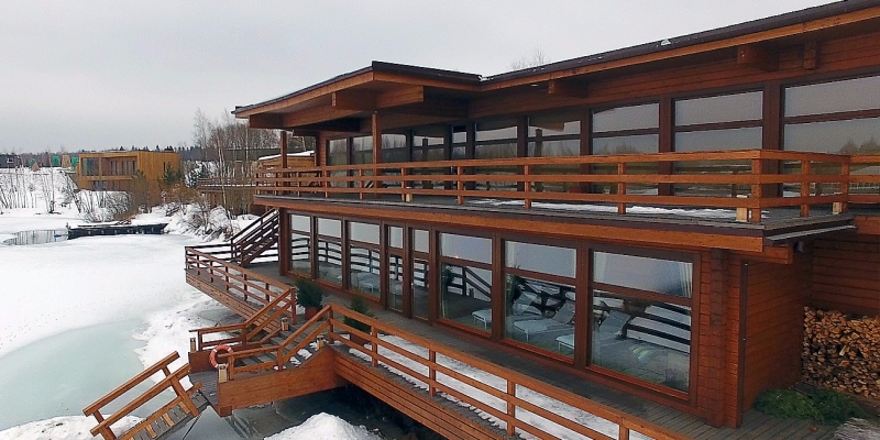 Построенные объекты Объект из клееного бруса Лисья нора Holz House 3