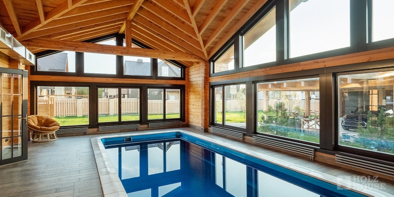 Одноэтажный коттедж с террасой и балконом по проекту по проекту Женева - фото 13 на сайте Holz House