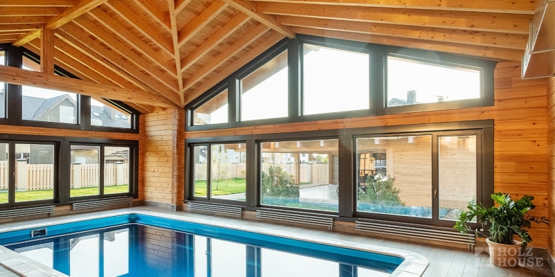 Одноэтажный коттедж с террасой и балконом по проекту по проекту Женева - фото 11 на сайте Holz House