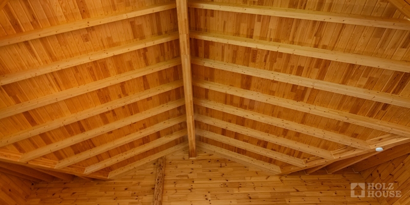 Одноэтажный коттедж с террасой и балконом по проекту по проекту Женева - фото 17 на сайте Holz House