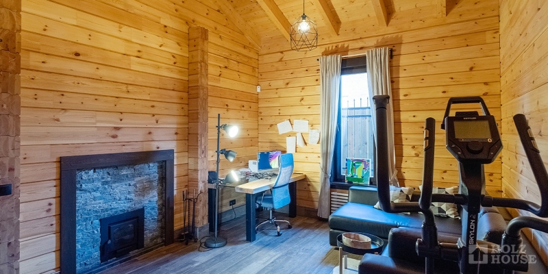 Одноэтажный коттедж с террасой и балконом по проекту по проекту Женева - фото 21 на сайте Holz House