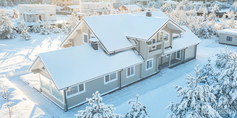 Двухэтажный коттедж с разноуровневой кровлей по проекту Хельсинки - фото 11 на сайте Holz House