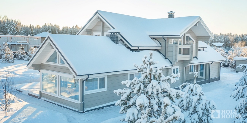 Двухэтажный коттедж с разноуровневой кровлей по проекту Хельсинки - фото 16 на сайте Holz House