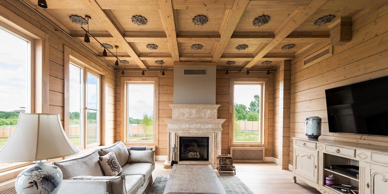 Двухэтажный дом с террасой и балконом по проекту Эра - фото 7 на сайте Holz House