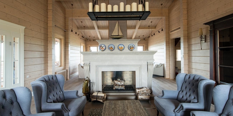 Двухэтажный дом с террасой и балконом по проекту Эра - фото 9 на сайте Holz House