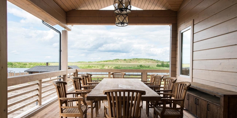 Двухэтажный дом с террасой и балконом по проекту Эра - фото 12 на сайте Holz House