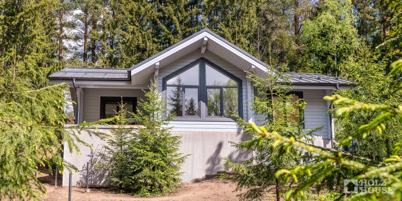 Маленький одноэтажный дом в скандинавском стиле по проекту Истад - фото 2 на сайте Holz House