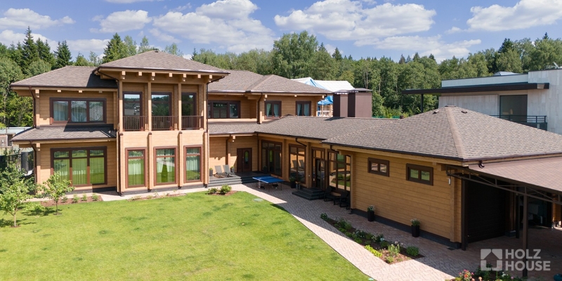 Дом из клееного бруса по проекту \"Кальяри\" Фото 2