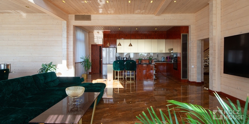 Дом из клееного бруса по проекту \"Кальяри\" Фото 22