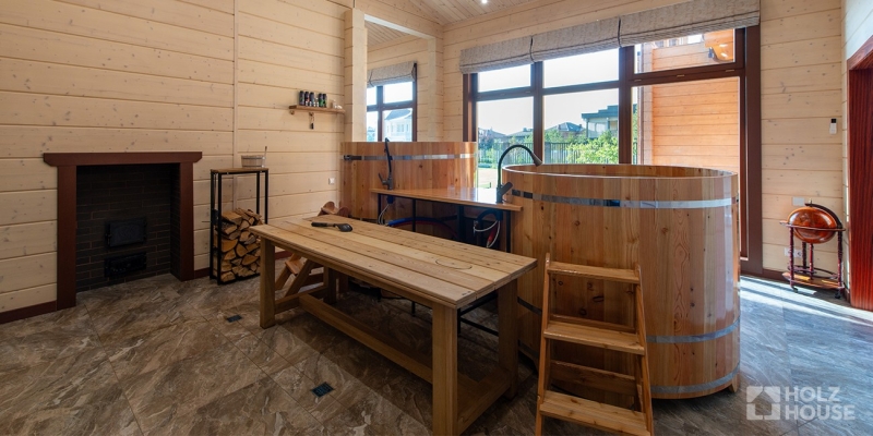 Дом из клееного бруса по проекту \"Кальяри\" Фото 46