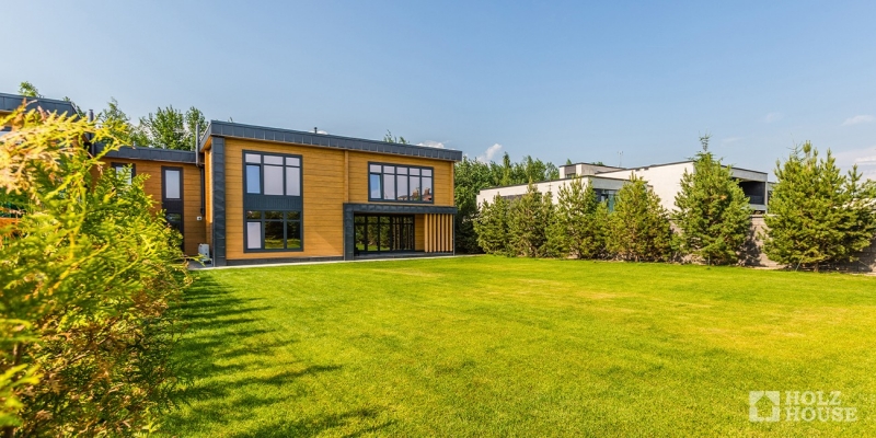 Двухэтажный дом-дуплекс из клееного бруса по проекту Кардифф - фото 3 на сайте Holz House