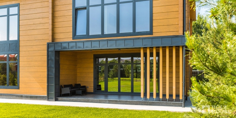 Двухэтажный дом-дуплекс из клееного бруса по проекту Кардифф - фото 5 на сайте Holz House