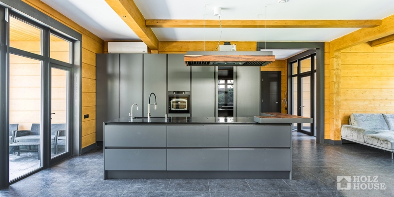 Двухэтажный дом-дуплекс из клееного бруса по проекту Кардифф - фото 9 на сайте Holz House