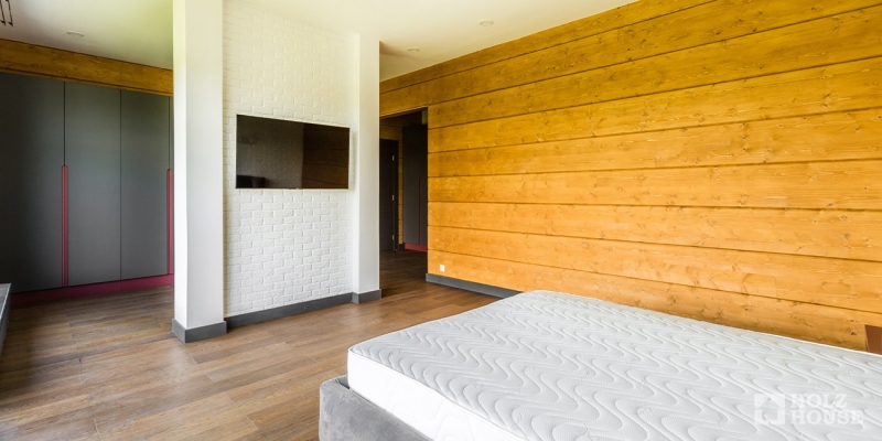 Двухэтажный дом-дуплекс из клееного бруса по проекту Кардифф - фото 19 на сайте Holz House