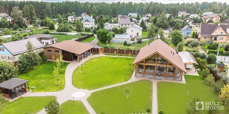 Двухэтажный дом из клееного бруса в стиле фахверк по проекту Карлстад - фото 7 на сайте Holz House