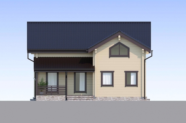 Лаконичный двухэтажный дом из клееного бруса по проекту Кёльн - фото 5 на сайте Holz House