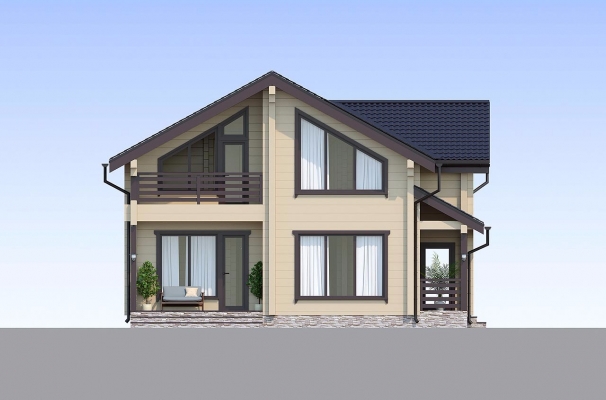 Лаконичный двухэтажный дом из клееного бруса по проекту Кёльн - фото 6 на сайте Holz House