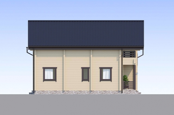 Лаконичный двухэтажный дом из клееного бруса по проекту Кёльн - фото 7 на сайте Holz House