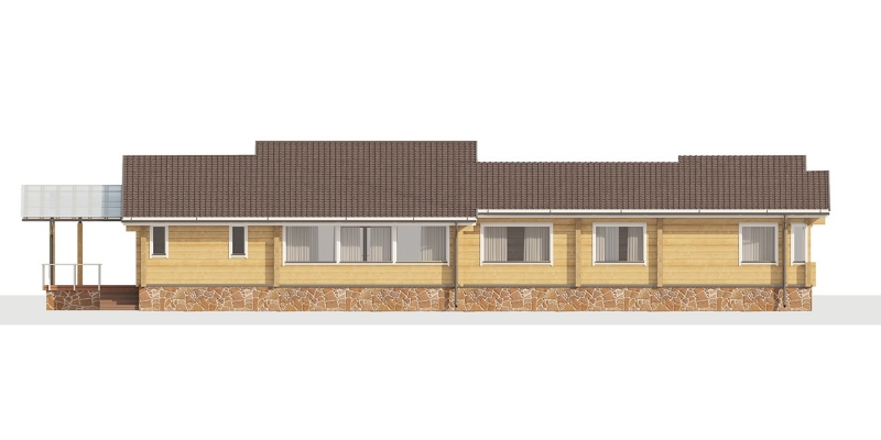 Проект одноэтажного дома из клееного бруса Кеми - фото 7 на сайте Holz House