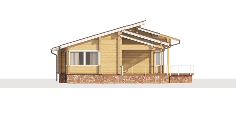 Проект одноэтажного дома из клееного бруса Кеми - фото 8 на сайте Holz House