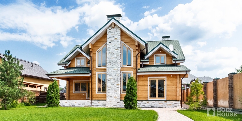 Двухэтажный дом из клееного бруса по проекту Корвет v2 - фото 14 на сайте Holz House