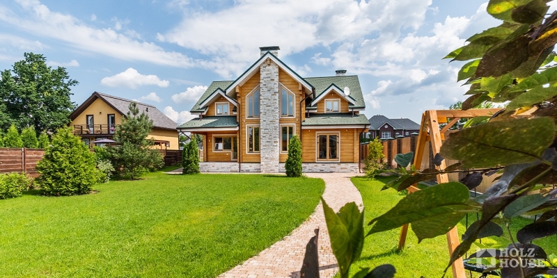 Двухэтажный дом из клееного бруса по проекту Корвет v2 - фото 15 на сайте Holz House