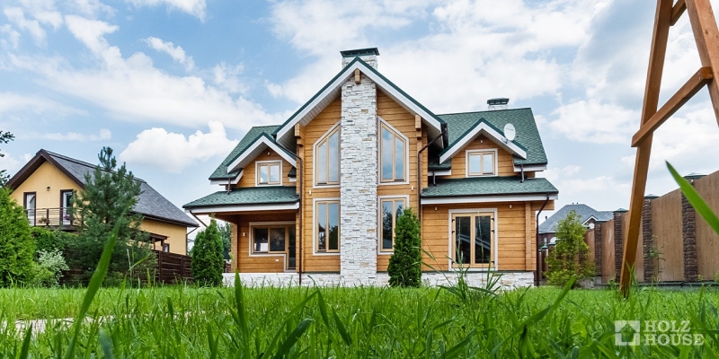 Двухэтажный дом из клееного бруса по проекту Корвет v2 - фото 16 на сайте Holz House