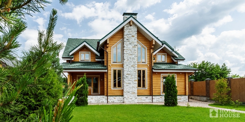 Двухэтажный дом из клееного бруса по проекту Корвет v2 - фото 17 на сайте Holz House