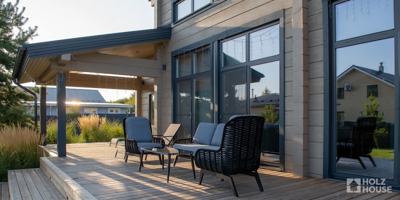 Дом из клееного бруса по проекту \"Квебек\" Фото 11