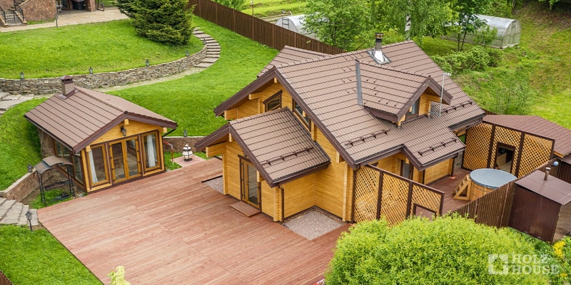 Коттедж из клееного бруса по проекту Ладога- фото 10 на сайте Holz House