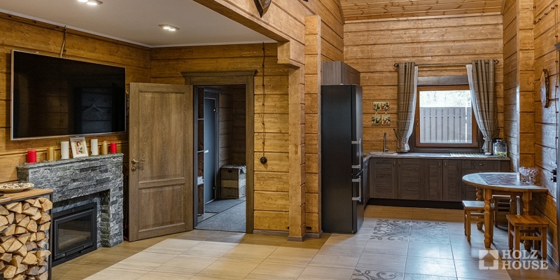 Коттедж из клееного бруса по проекту Ладога- фото 19 на сайте Holz House