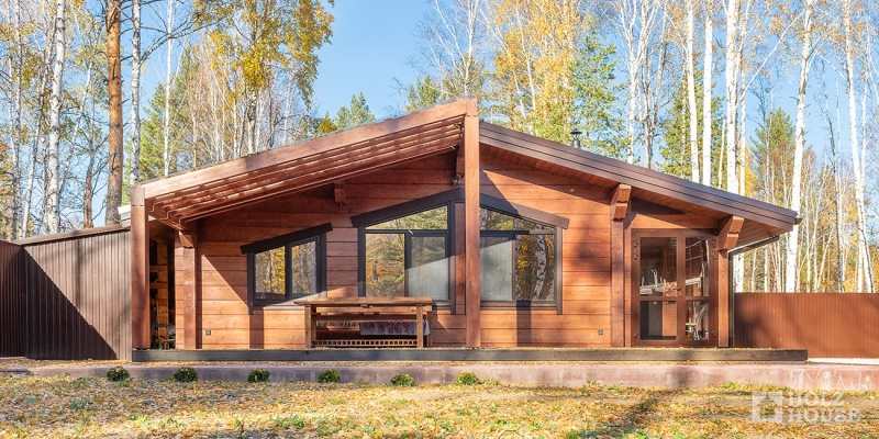 Одноэтажная баня из клееного бруса по проекту Ланси - фото 7 на сайте Holz House